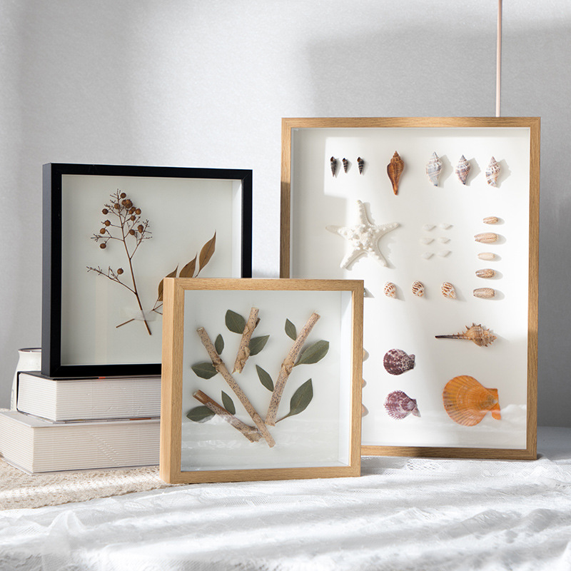 Specimen frame lighting painting hollow three-dimensional photo frame DIY creative dried flower Chinese decorative picture frame factory wholesale 678 inch