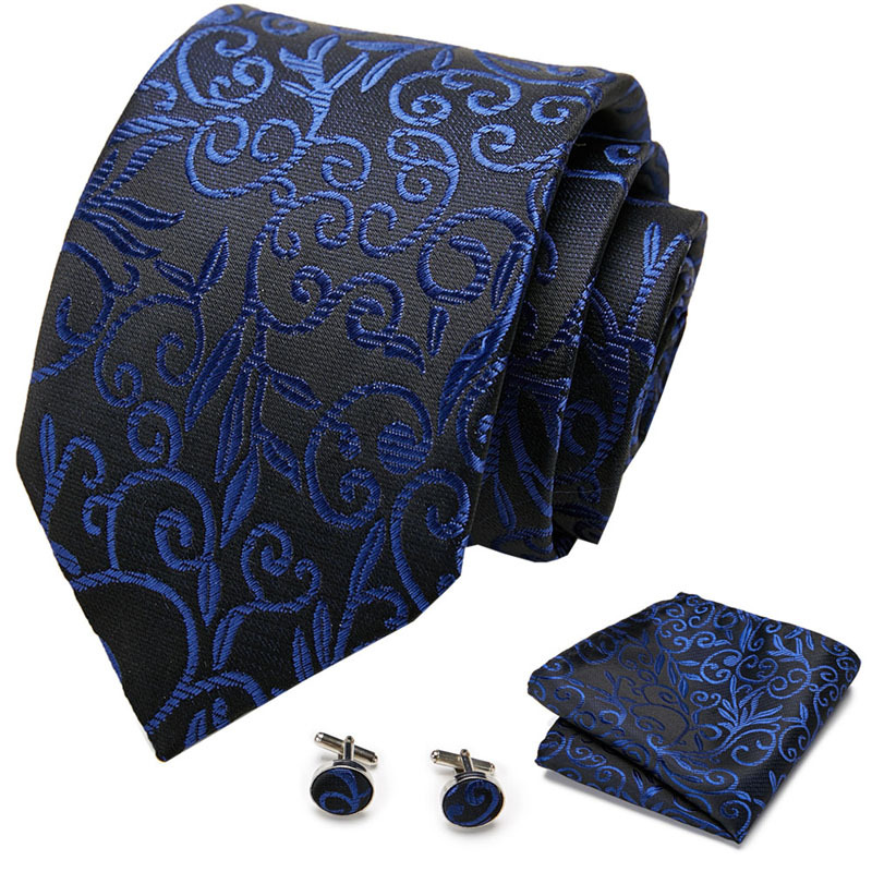 Picture of New Tie in Stock Cross-Border Hot Selling Tie Manufacturer Business Men's Formal Tie Set Ready-Made Fashion Accessories
