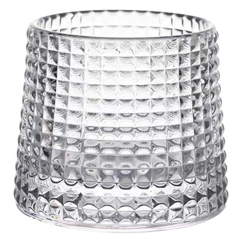 Picture of Rotating shake cup whiskey gyro Cup foreign wine glass water ripple Glacier Cup vertical stripe tumbler water Cup wholesale
