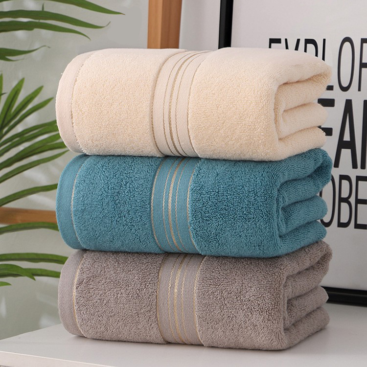 Picture of Towel factory wholesale household thickened cotton face towel checkered cotton towel gift embroidered logo
