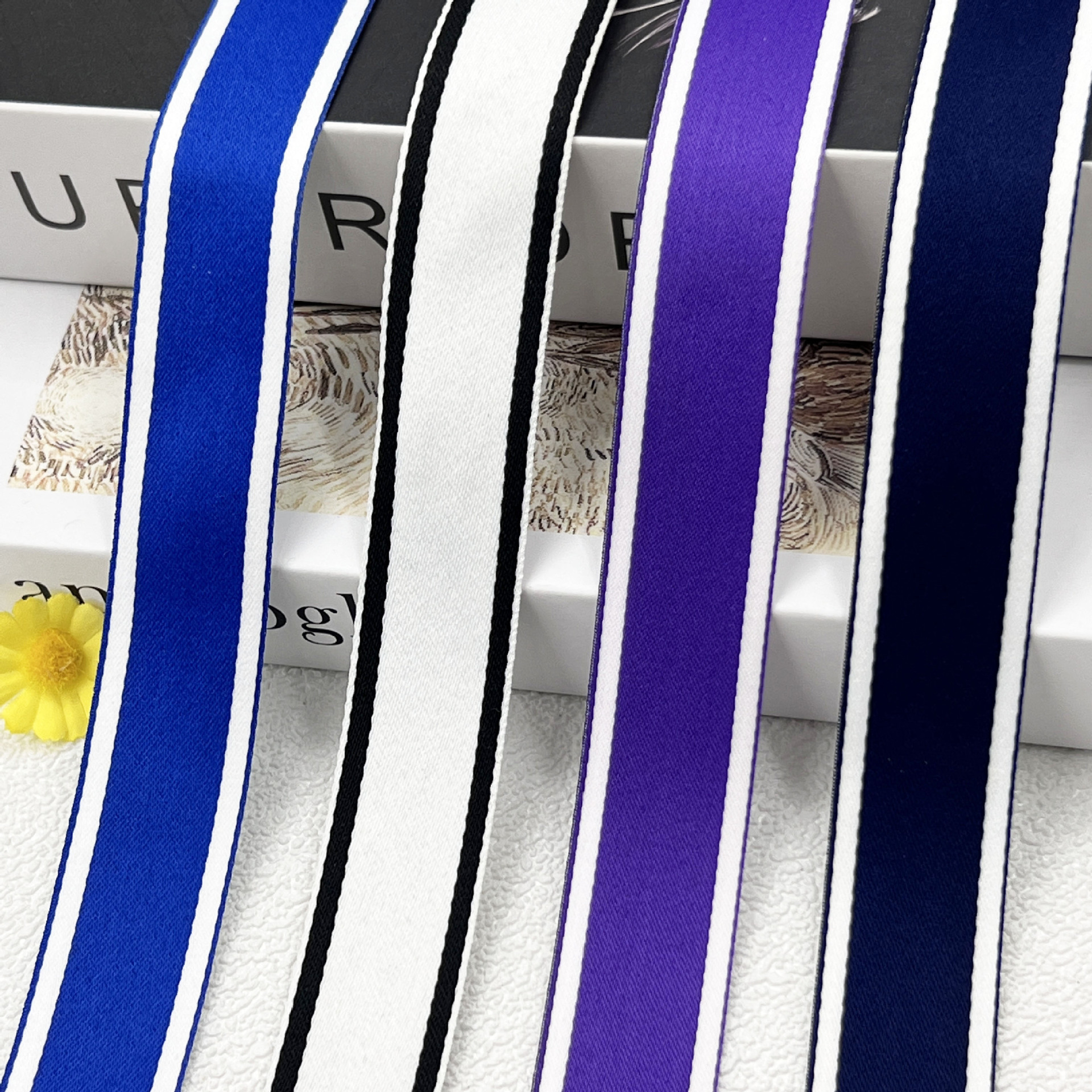 New inter-color dense pattern jacquard webbing home textile bags shoes and hats threaded cap wrapping with large quantity and excellent price in stock