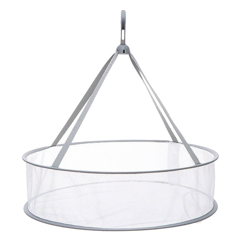 Factory wholesale windproof clothes basket clothes basket folding clothes net two-layer clothes rack honeycomb net folding large clothes