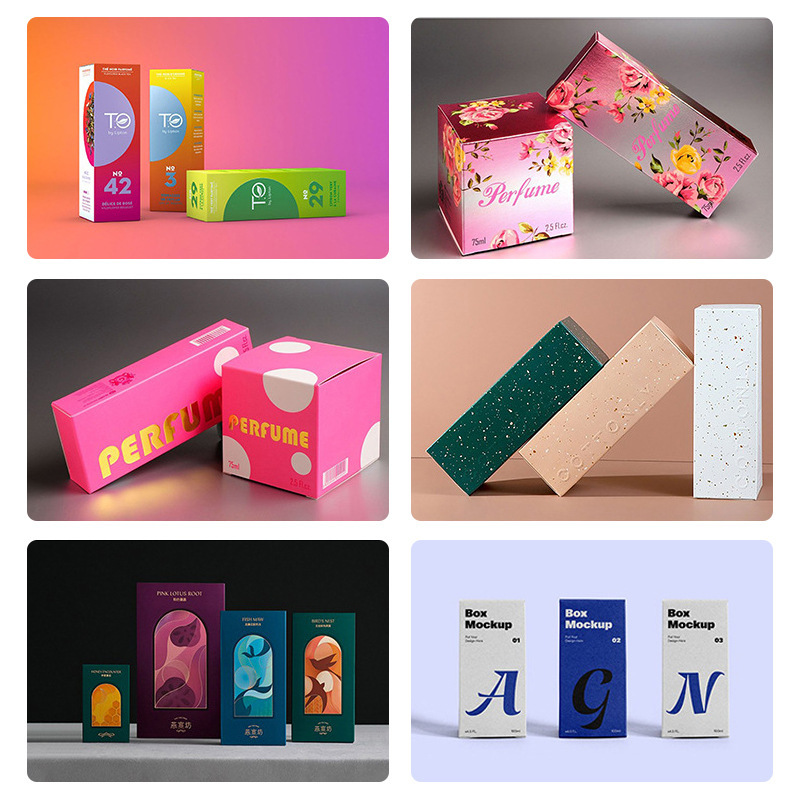 Cosmetic packaging box can be printed LOGO to design and make daily necessities square white cardboard waist seal packaging