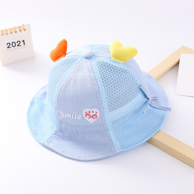 Picture of Baby Fisherman Hat Spring & Fall Thin Adjustable Baby Girl Hat Spring and Summer Princess Cute Boy Sun Hat