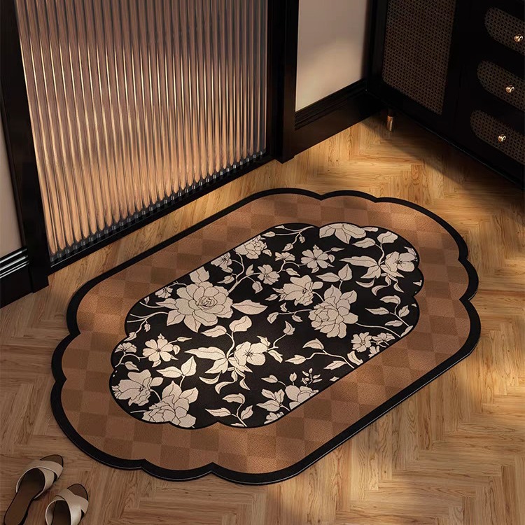 Antique Diatom Mud Mat Advanced Sense Dirt Resistant Toilet Bathroom Absorbent Non-Slip Mat Quick-Drying Non-Slip Carpet