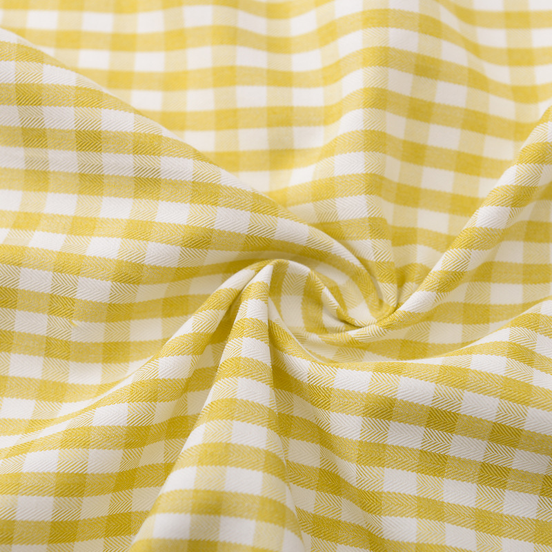 Picture of Spring and summer Chaoyang plaid printed fabric in stock 160g jacquard plain yarn-dyed bedding fabric wholesale
