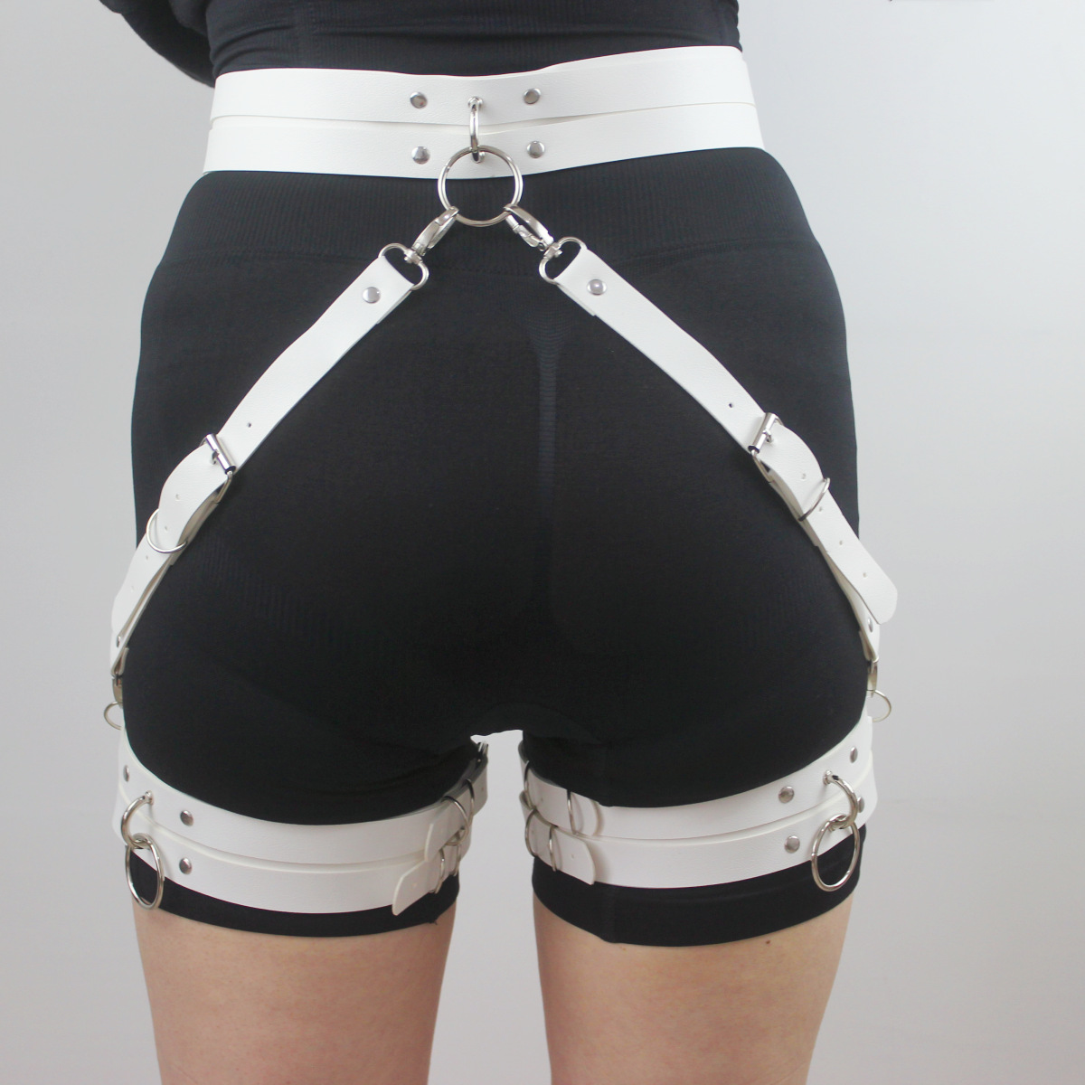 Picture of New Cross Border Bundle Leather Bound Leg Loop Gothic Sexy Party Waist Show Belt Belt Belt in stock