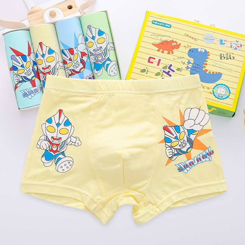 Picture of Children's Girls Underwear Baby Girls Boxer Briefs Kidsren Girls Pure 95% Cotton Shorts Briefs Wholesale