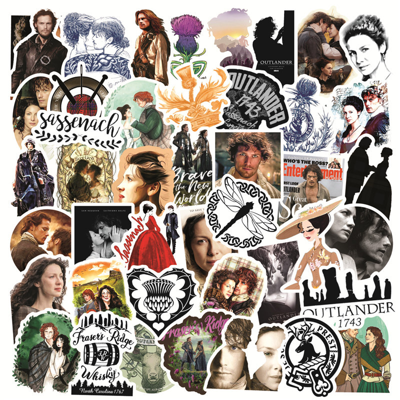 50 pieces of American TV drama ancient battlefield legend graffiti stickers luggage scooter laptop waterproof decorative stickers
