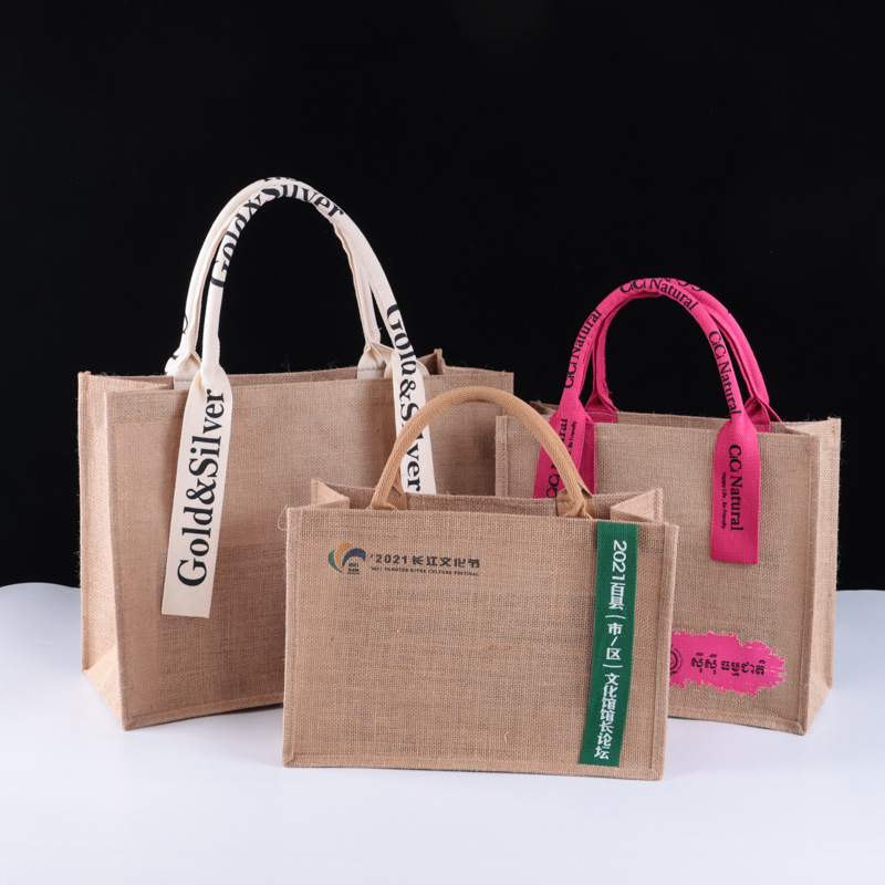 Customized Linen Bags with Logo, Canvas Tote Bags, Linen Handbags, Custom-Made Shopping Bags, Jute Storage Bags
