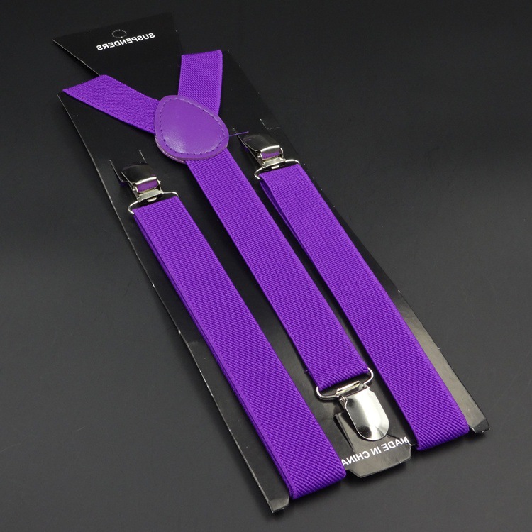 Picture of Factory wholesale candy color strap unisex adult sling multi-color optional 3 clips 2.5cm