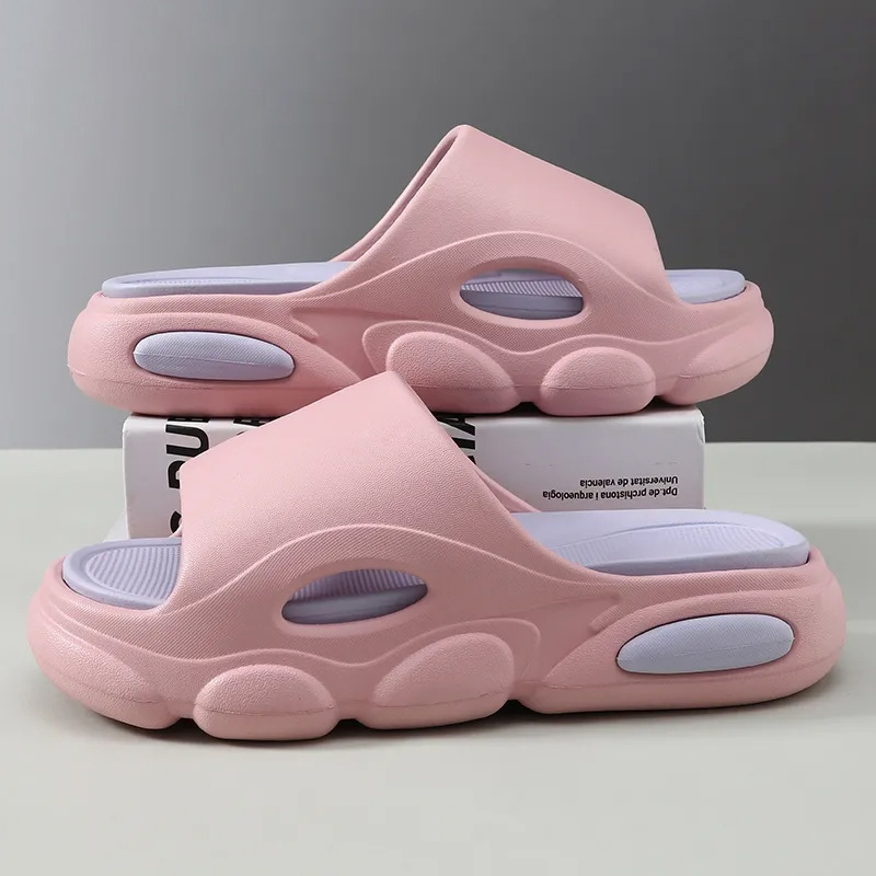 Picture of Stepping on excrement feeling thick-soled EVA men's slippers online popular popular sports soft-soled deodorant non-slip wear-resistant lovers one-word drag