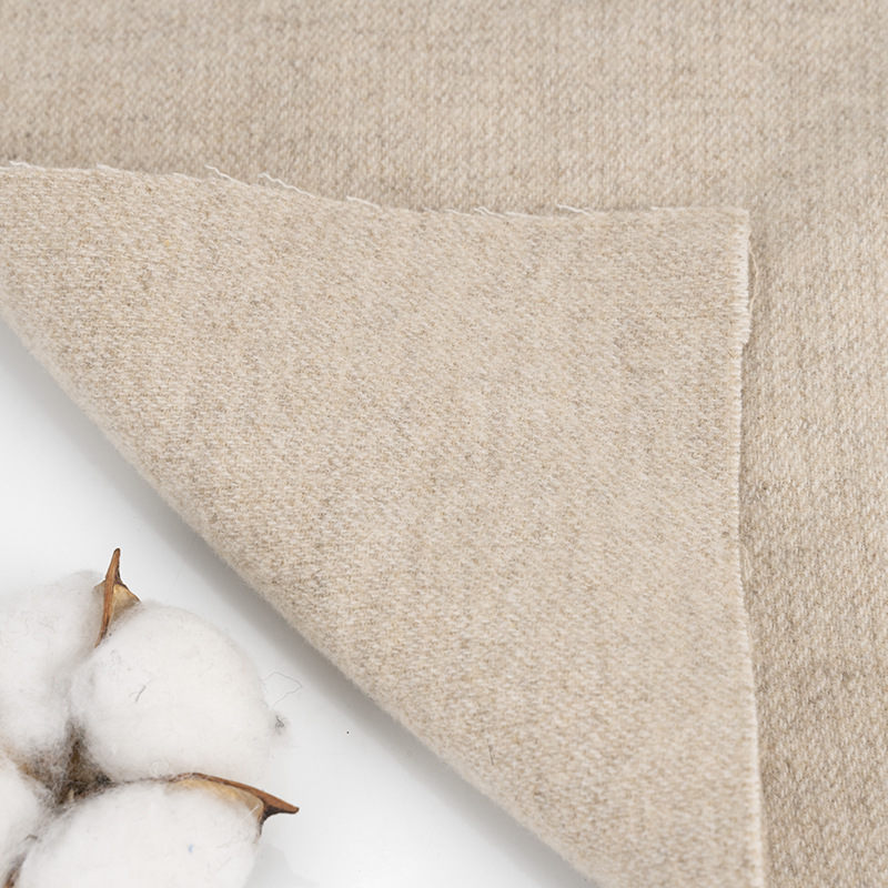 Picture of Manufacturer Cashmere Double-Sided Woolen Fabric 780G/M Woolen Outwear Outwear Autumn and Winter Wool Steel Tweed Fabric Wholesale