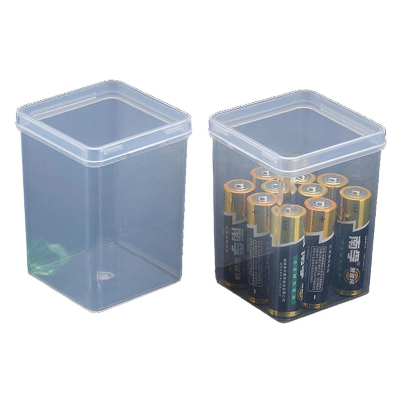 Factory spot wholesale square transparent plastic box plastic box chip box product packaging box small box PP