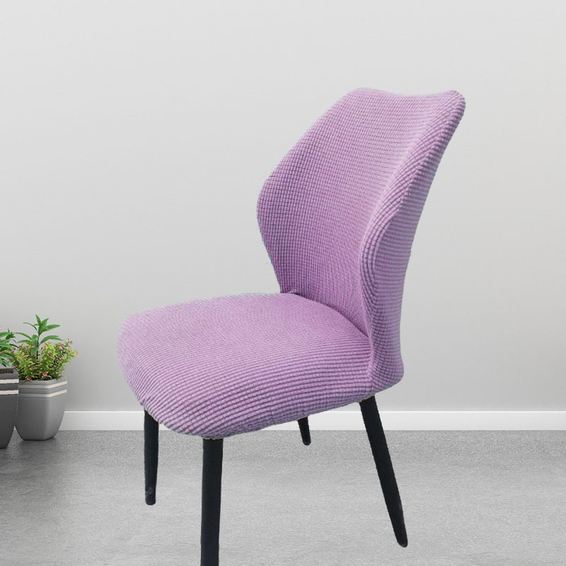 Picture of Chair Cover Elastic All-inclusive Household Modern Curved Dining Chair Cover Cushion Backrest Integrated Household Stool Cover Cover