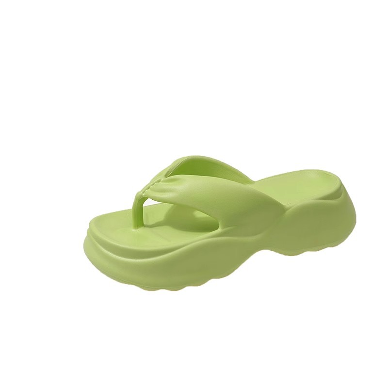 Picture of 2025 New Thick-Soled Flip-Flops for Women to Wear as Outerwear, Non-Slip, Anti-Odor High Heels, Seaside Beach Eva Flip-Flops for Women, Summer