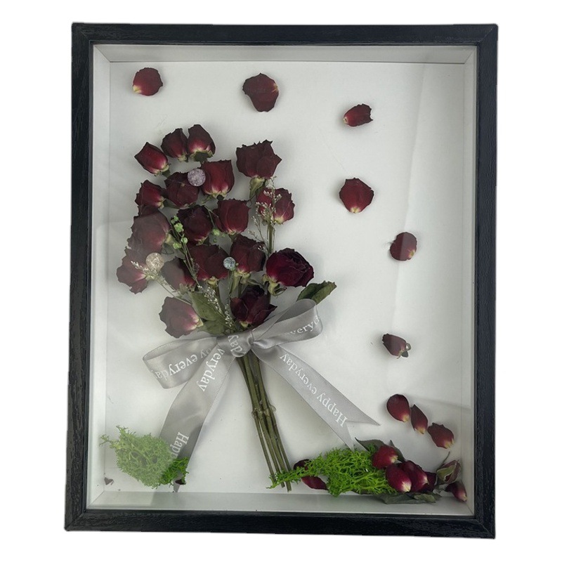 Hollow 5cm Dried Flower Photo Frame Shell Specimen Frame Display Ticket Root Piggy Bank Wooden Bubble Mart Lego Picture Frame