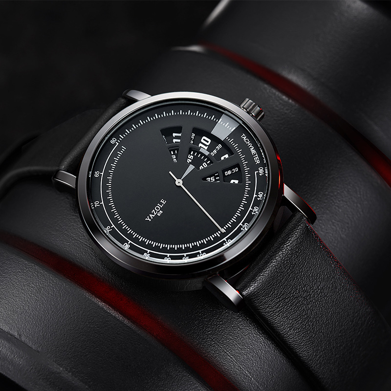 Picture of 509 cross-border fashion turntable non-mechanical watch watch watch men quartz watch men's watch yazole men's watch