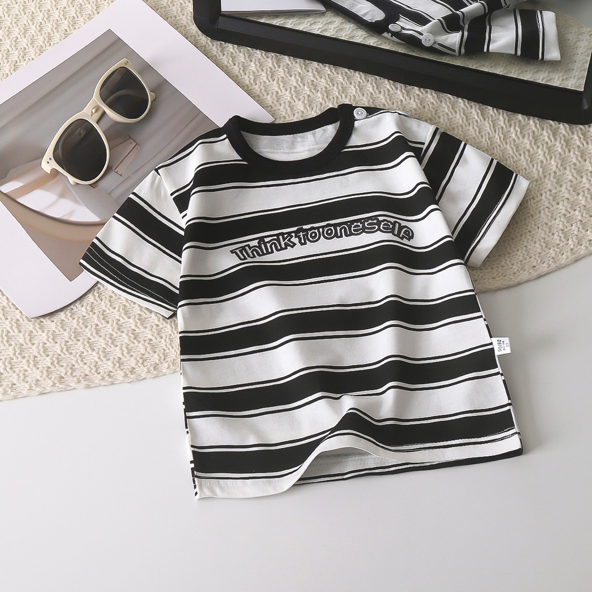 Picture of Children's Short-sleeved T-shirt Cotton New Children's Summer Baby Clothes Boys' Thin Girls' Top Summer Children's Clothing