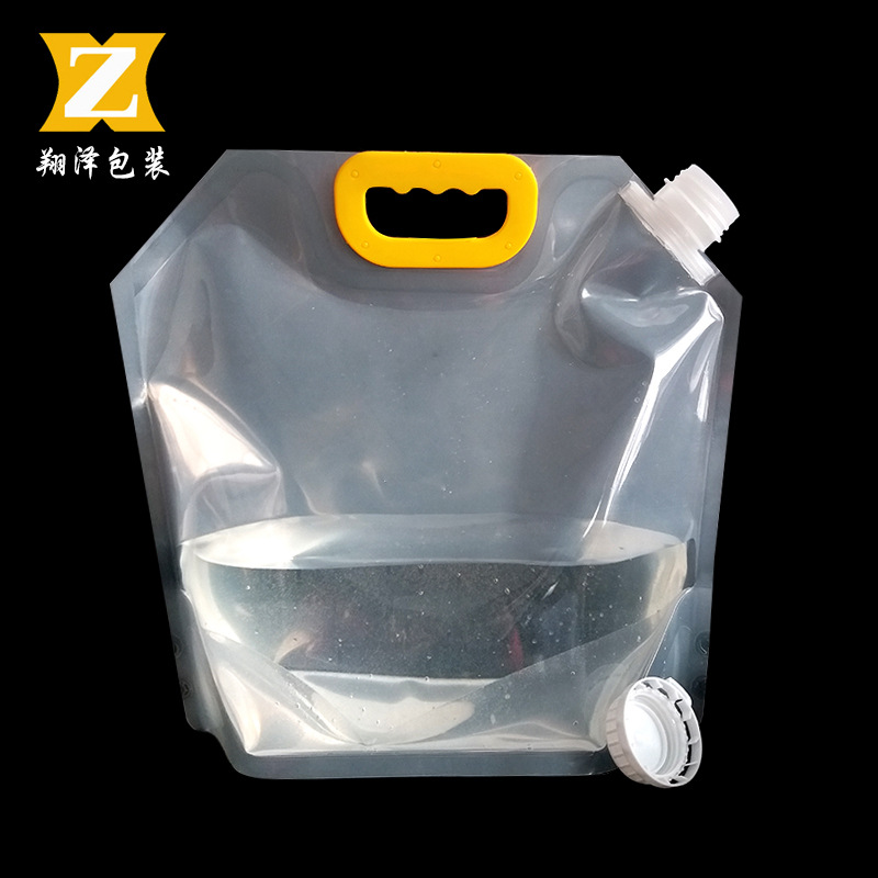 Picture of Beer Suction Nozzle Bag Large Diameter Thickened Self-standing Water Bag Food Suction Nozzle Bag Portable Water Bag Suction Nozzle Packaging Bag