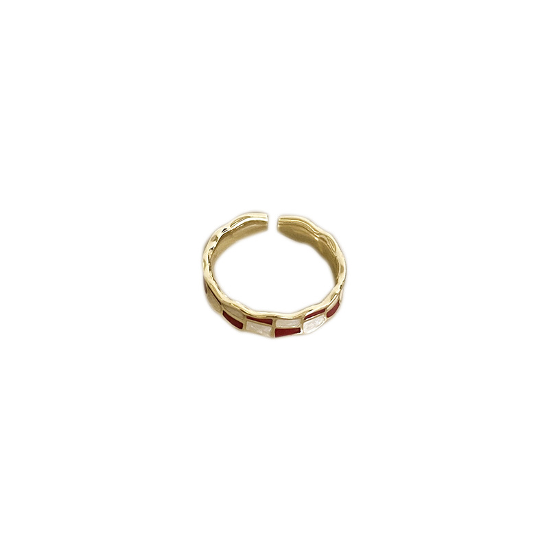 Picture of Niche Design Sense Open Glaze Zircon Ring Women's 2023 New Fashionable Simple Cold Style Finger Ring