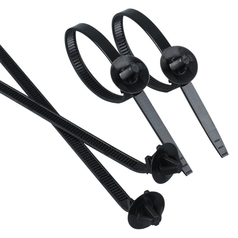 Mushroom head type self-locking PA66 nylon cable tie 6.3*165 mushroom head cable tie car wire harness cable tie