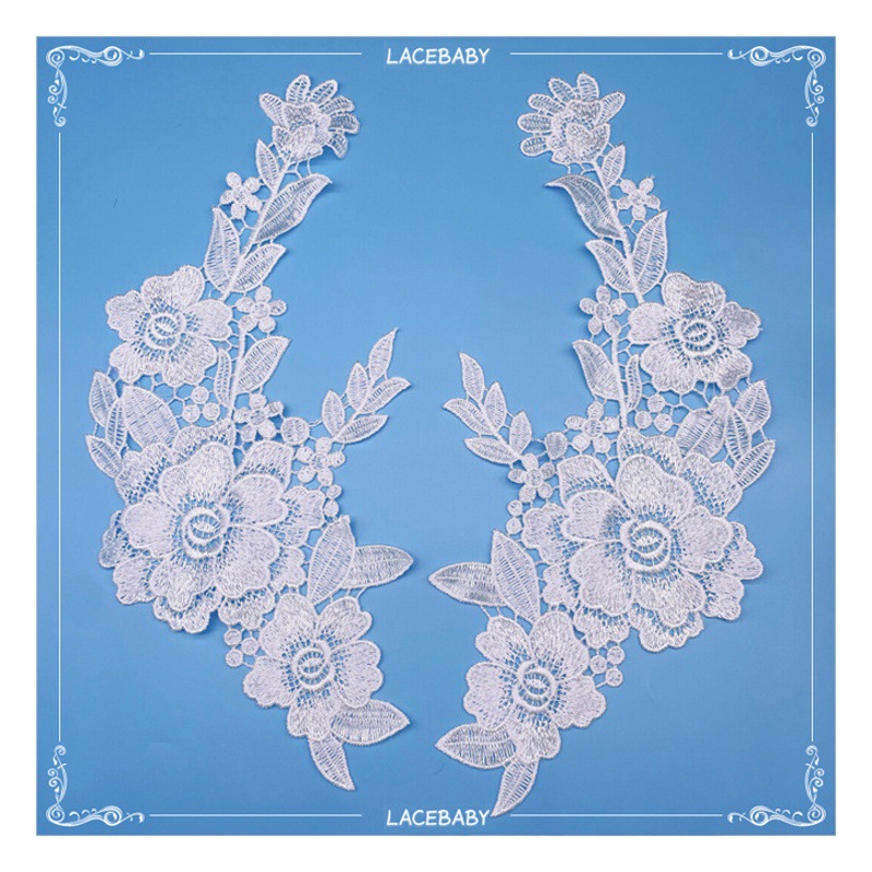 Wedding dress embroidery lace diylace water-soluble flower cloth polyester light hollow decoration wholesale lace accessories