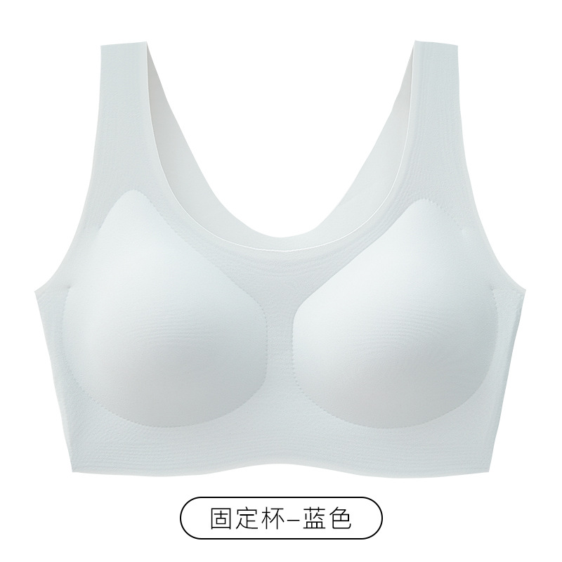 Picture of High-End Fixed Cup Seamless Beautiful Back Liquid Foundation Intimates Women's Small Breast Push-Up Vest Style No Steel Ring Sports Bra