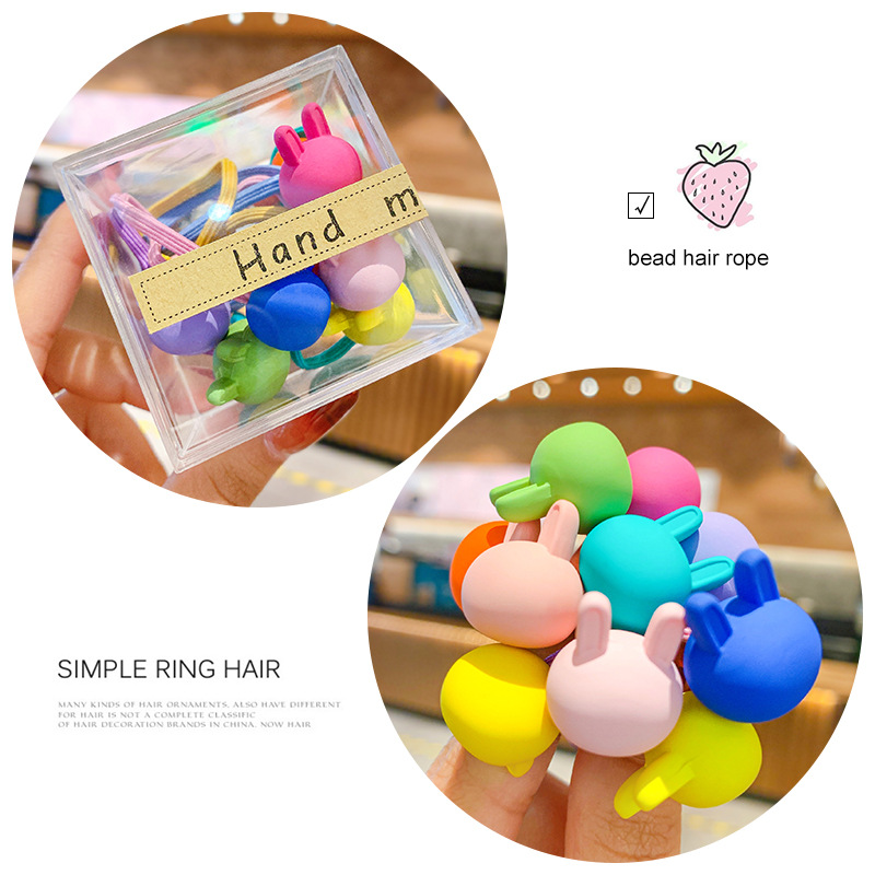 Picture of Children's hair rope hair ring does not hurt the hair of Korean baby girl rubber band hair rope headdress cute girl hair accessories