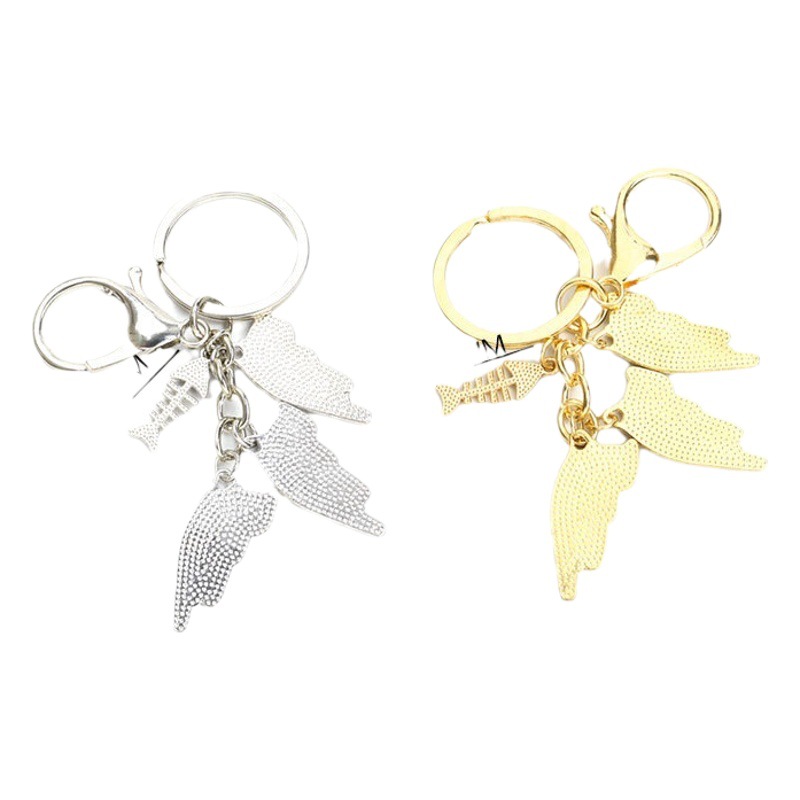 AliExpress Hot New Creative Cat Fish Bone Keychain European and American Personality Small Crowdpack Hanging Accessories