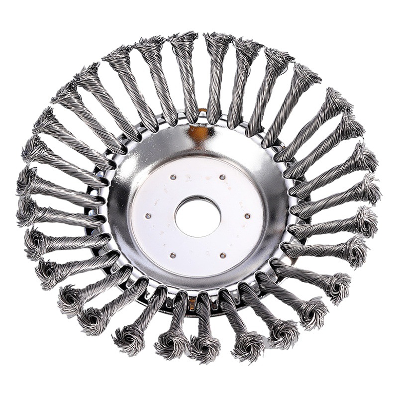 Mower steel wire plate paddy field dry land dual-purpose weeding head wear-resistant non-dead angle all-metal weeding plate universal accessories