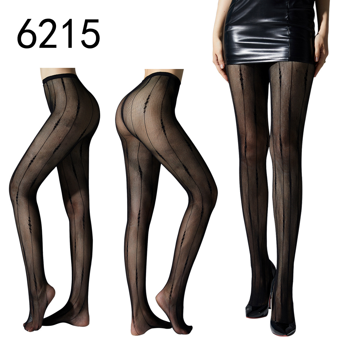 Picture of Internet Celebrating Halloween Nets Skull Spider Web Hollow Fishnet Stockings Pure White Silk Stockings Sexy Black Silk