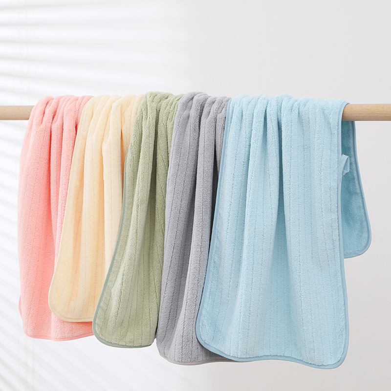 Picture of Towel wholesale factory thickened adult household coral fleece towel soft absorbent one-piece delivery shake fast same style