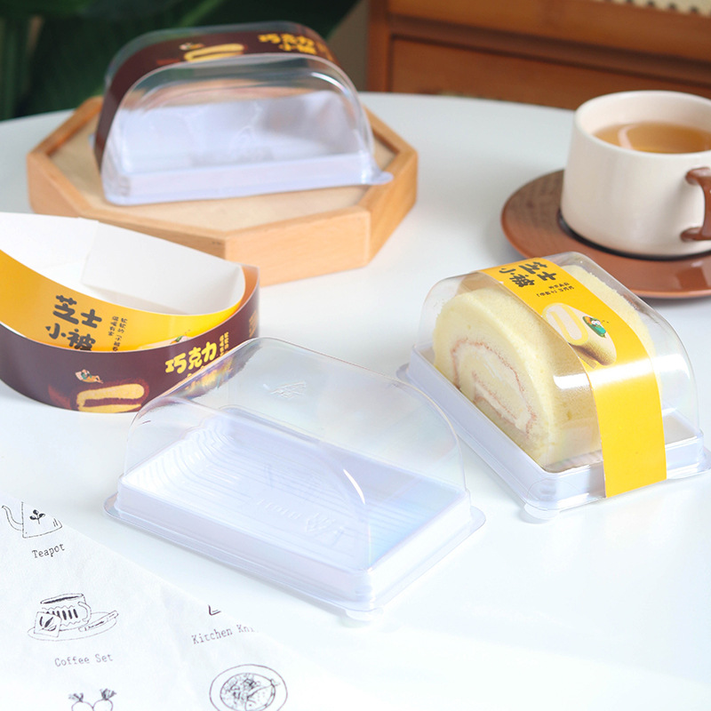 Internet celebrity cheese small quilt cake roll box western point mousse matcha chocolate small quilt cake roll baking box
