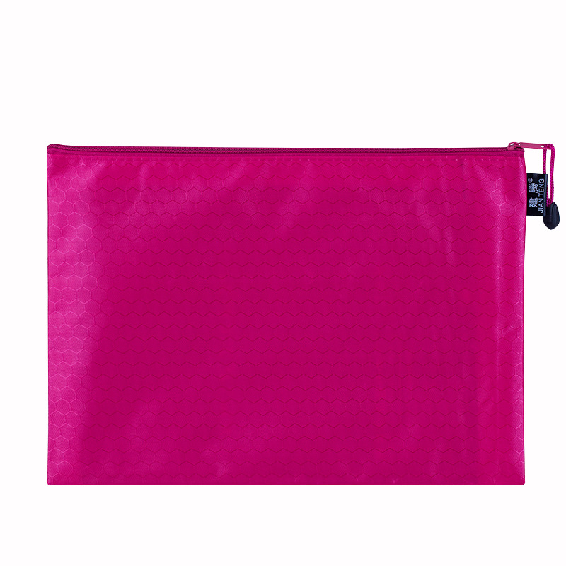 Picture of Jian Teng A4 Football Pattern File Bag Waterproof Thickeneded Canvas Zipper Bag Information Bag Student File Stationery Bag
