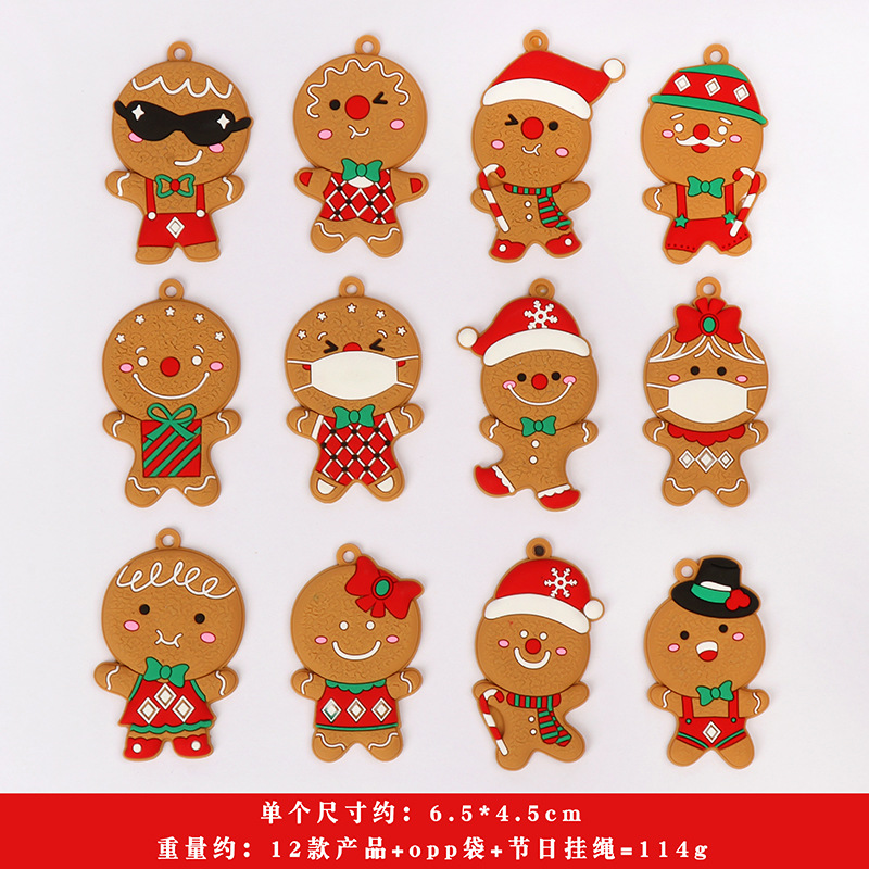 Cross-border new independent station gingerbread man a large number of spot 2021 New Christmas gifts Christmas tree pendants