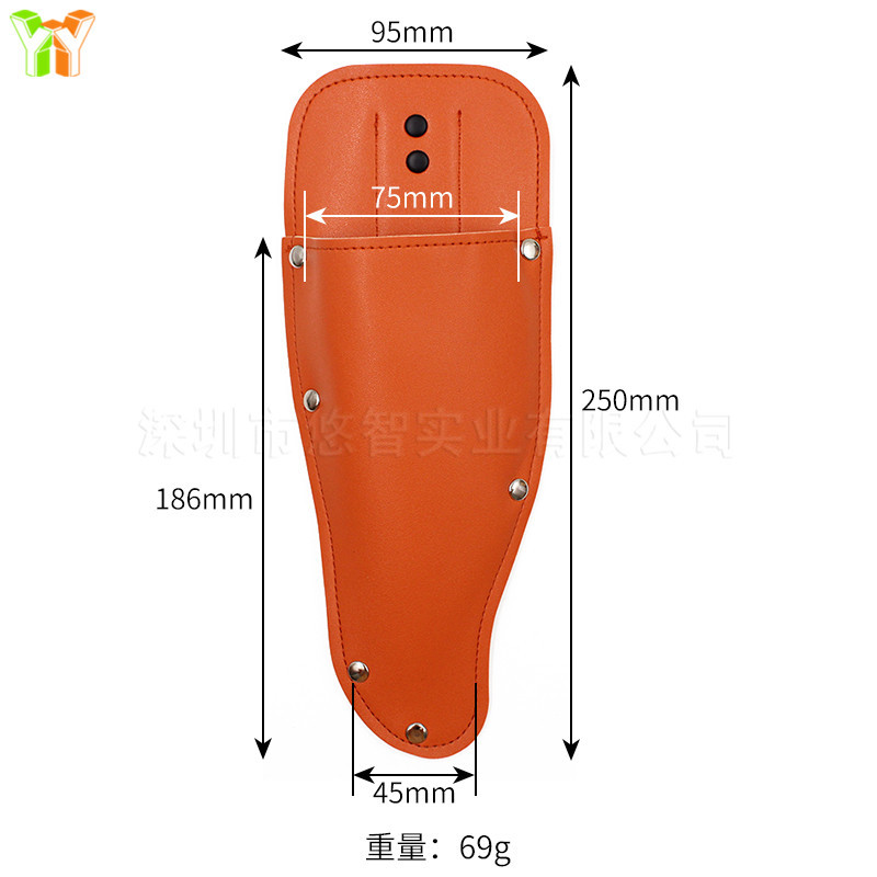 Picture of Spot Garden Trimming Sheath Leather Scissor Cover Gardening Trimmer Protective Cover Scissor Storage Tool Leather Cover