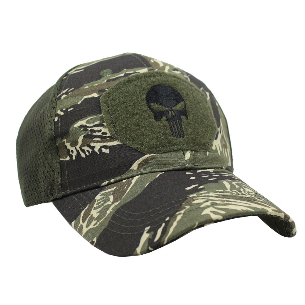 Picture of Summer Camouflage Baseball Cap Military Fan Outdoor Special Forces Tactical Hat Skull Fishing Sunshade Velcro Cap Men