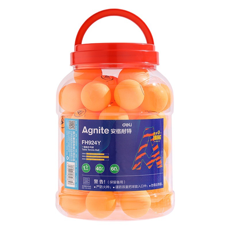 Angnette FH924W/FH924Y one-star table tennis (60/tube) (tube)