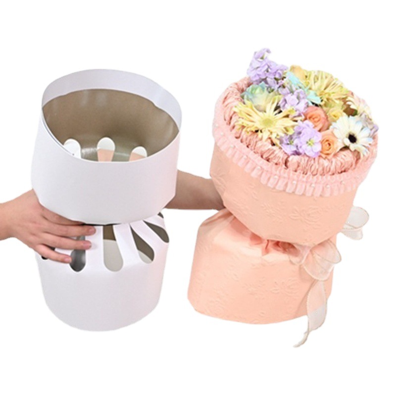 Yitong Flower bouquet thickened shaped piece bread lining strip wrapped flower artifact round Korean-style bouquet shaped piece