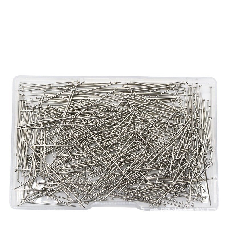 500 Pieces/Box Nickel-Plated Steel Wire Pins DIY Creative Clothing Scarf Accessories Fixing Pins 0.6*26mm