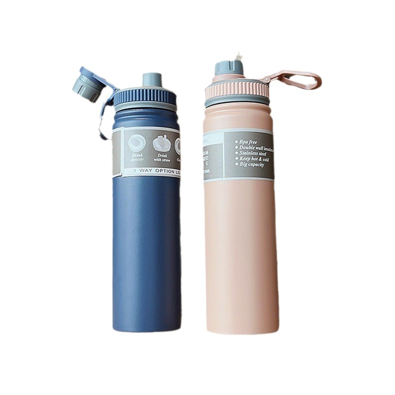 Hot cross-border 304 stainless steel vacuum cup portable space pot with handle outdoor car Sports kettle wholesale
