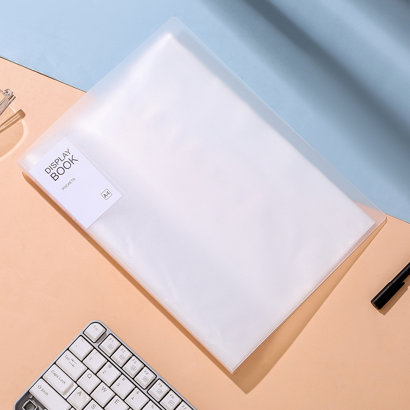 Picture of A4 information book multi-layer transparent insert folder student examination paper storage folder B ultrasound pregnancy test storage book music folder