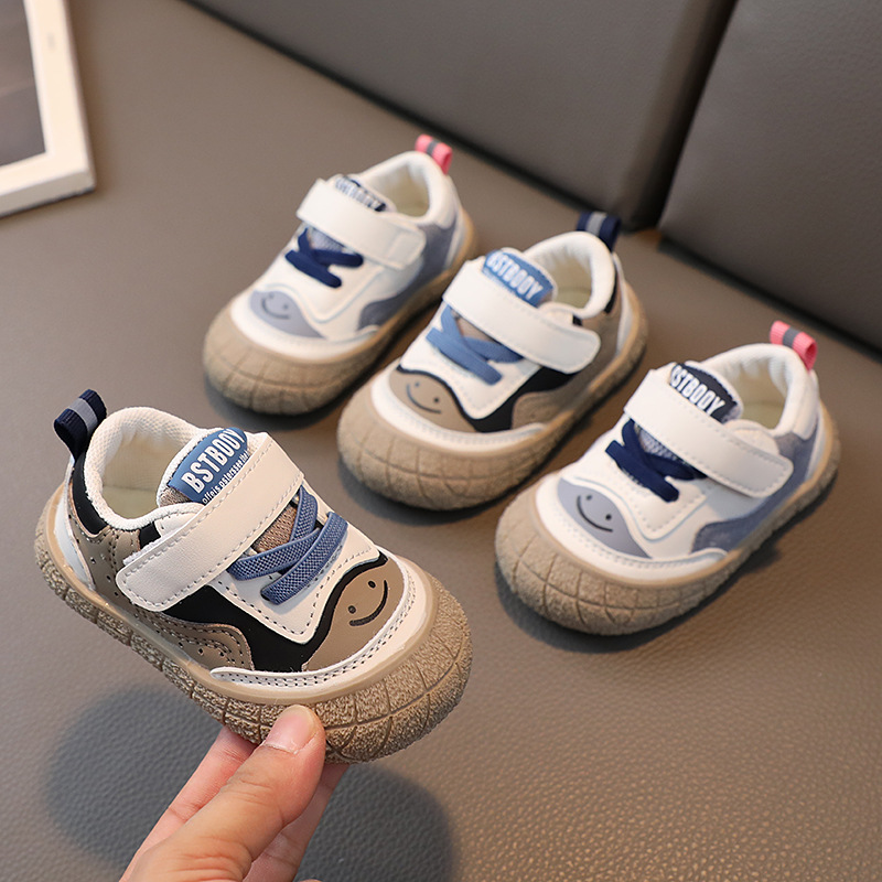 One-Piece Drop-Shipping Spring & Fall Baby Boy Sneakers 0-3 Years Old Girls Anti-Slip and Anti-Kick Infant Soft-Soled Stable Shoes