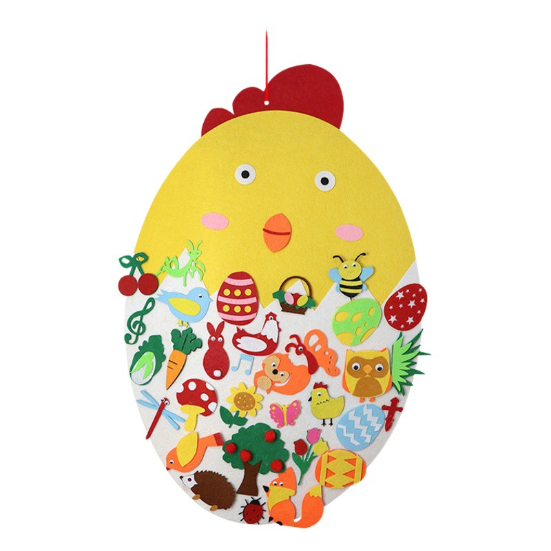 diy non-woven felt pendant products animal creative decoration felt ornaments kindergarten children felt wall stickers