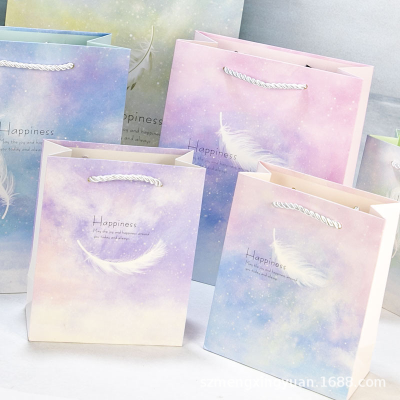 New Year Gift Bag Small Birthday Gift Bag Packaging Bag Large Creative ins Style Gift Bag Handbag Paper Bag