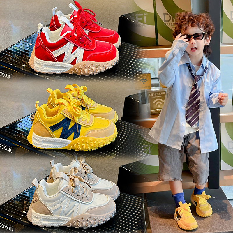 Children's sneaker boys autumn 2024 new fashion brand Forrest Gump shoes big children's moral training boys shoes fashion brand shoes