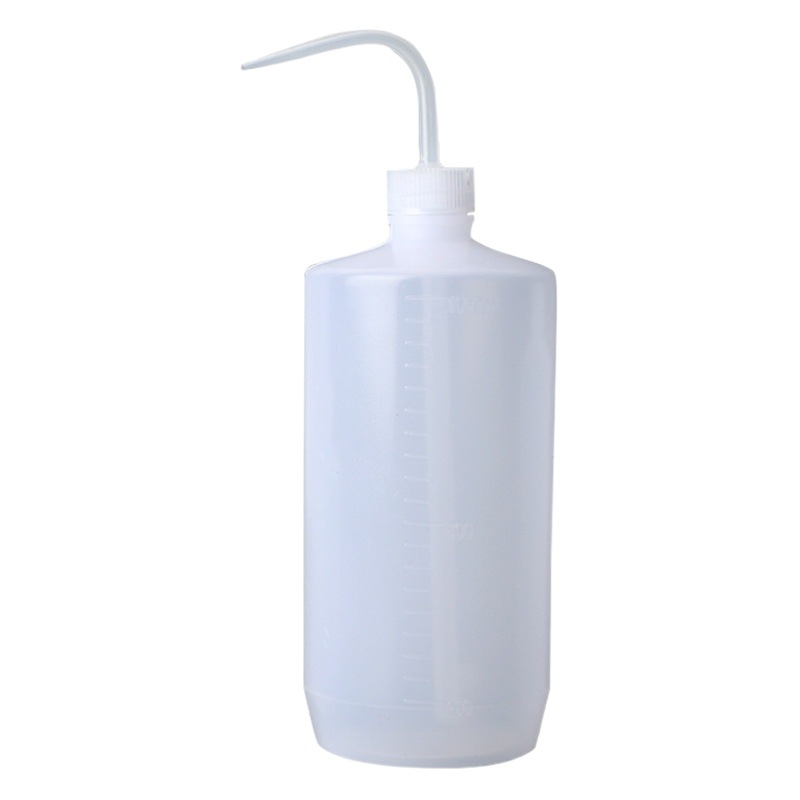 In stock 250 ml500ml1000ml cleaning bottle with scale curved mouth bottle elbow washing bottle succulent watering kettle
