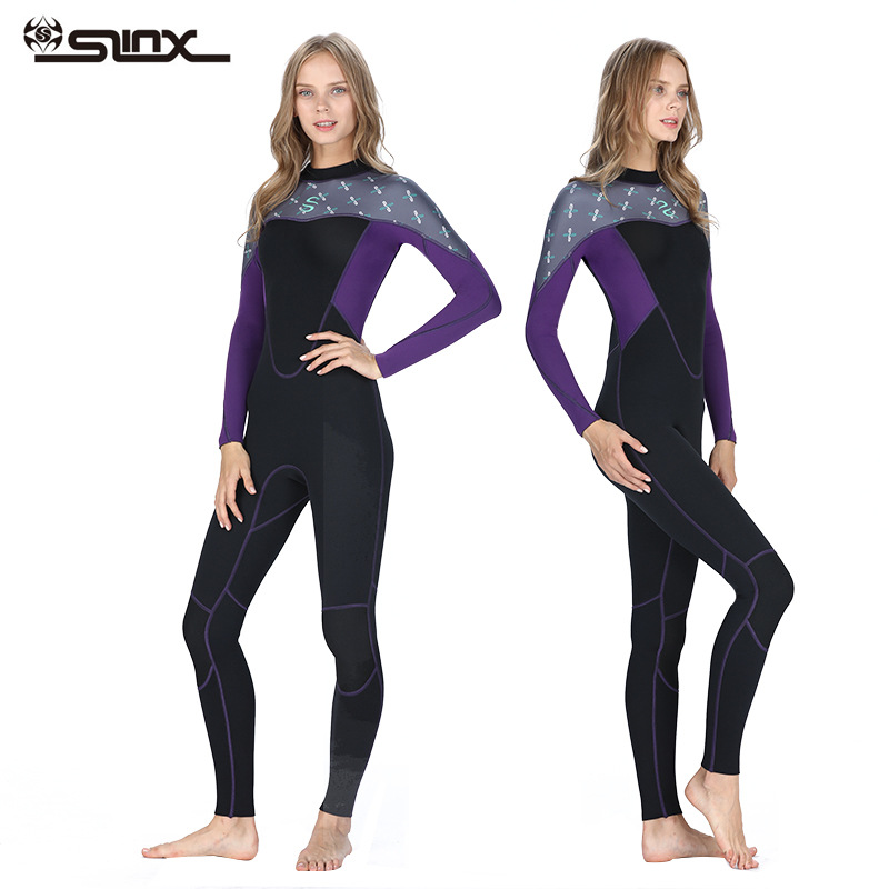 Picture of Shuishang Slinx One-Piece Surf Suit for Women 2mm Long-Sleeved Sun Protection Diving Swimsuit Warm Wet Suit Wetsuit One-Piece