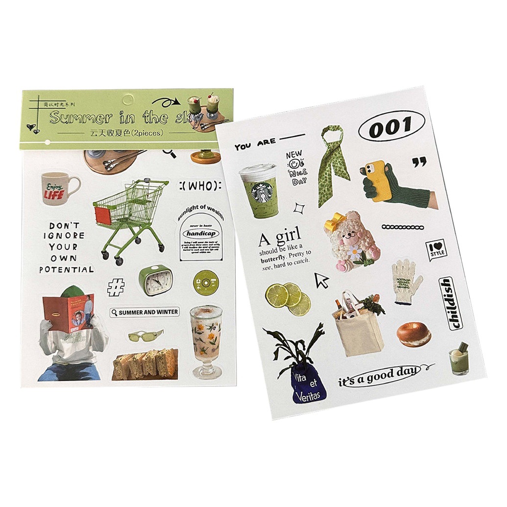 New Jane with time ins Wind stickers creative fresh literary life small DIY hand account material 2 6